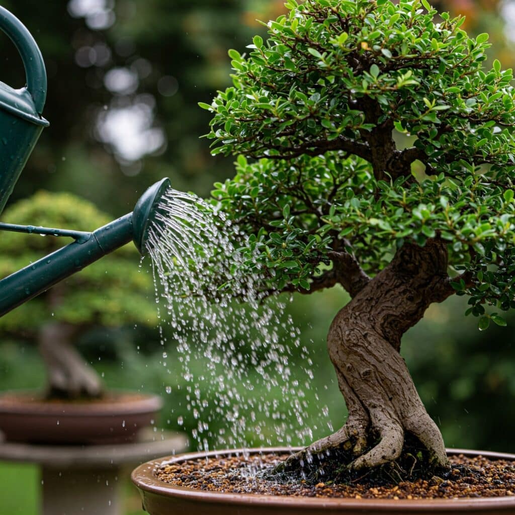 watering techniques bonsai trees